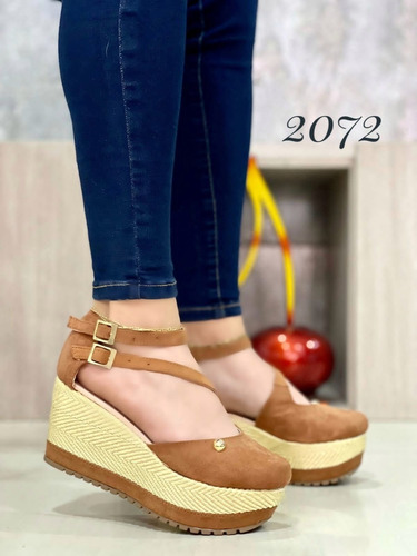 Imagen 2 de 8 de Sandalias Sueco Yuten Plataforma Canasta Moda Colombiana