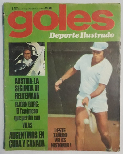 Revista Goles 1336 - Guillermo Vilas 1974 Fs