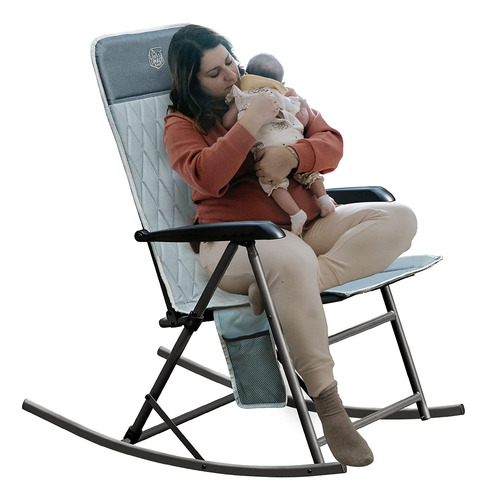 Timber Ridge Folding Rocking Chairs With High Back