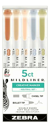 Zebra Pen Mildliner 78605 Resaltador De Doble Extremo