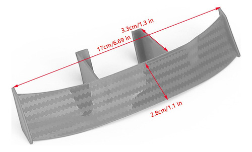 Gd1 Alerón Automático Universal Mini Spoiler Wing Grey