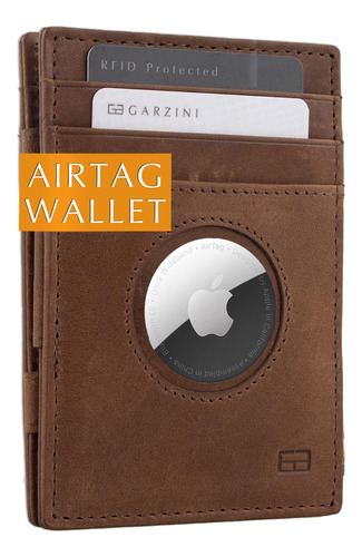 Garzini Magic Airtag - Cartera Para Hombre Con Soporte Para