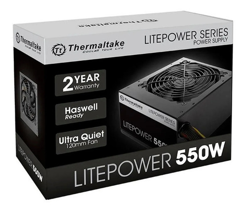 Imagen 1 de 6 de Fuente de alimentación para PC Thermaltake Technology Litepower Series LTP-550NL2NK 550W black 110V/220V