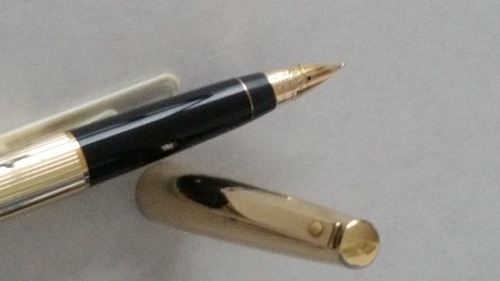 Pluma Fuente Sheaffer  Oro 14k Usa Original Grabada #3