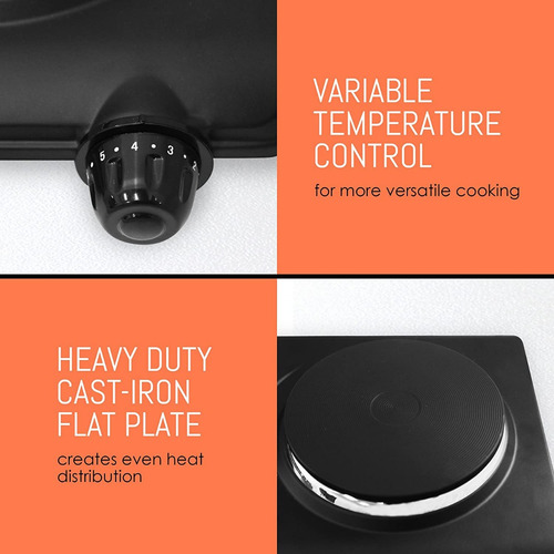 Imagen 5 de 5 de Elite Cuisine Cocina Eléctrica Con Control De Doble Temperat
