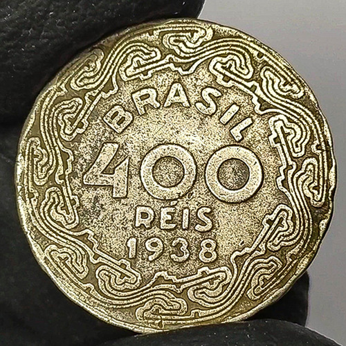 Brasil 400 Réis 1938 Moneda Antigua