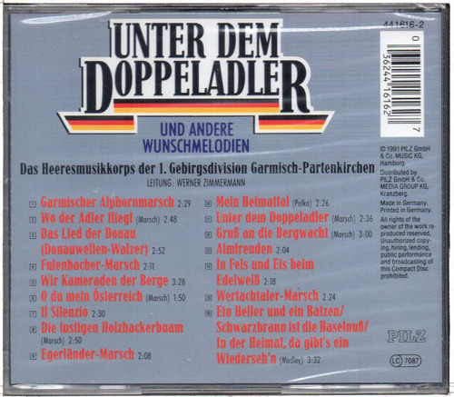 Cd Unter Dem Doppeladler U.a.wunschmelodien - Ltng.w.zimmerm