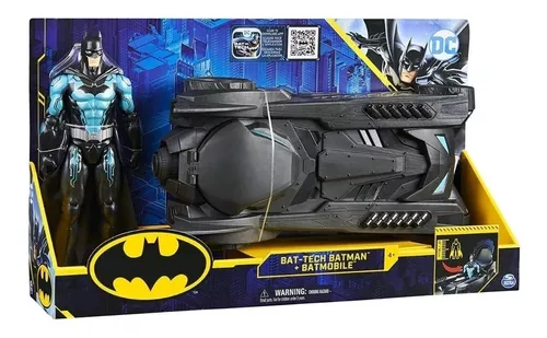 Batman Figura Batman Con Batimovil Tech Liquidacion