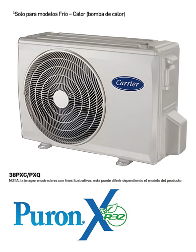 Minisplit Carrier, Carrier Puron X 1 Ton Inverter.