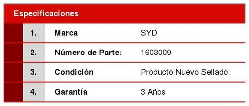 1 Brazo Auxiliar Direccion Sierra 2500 11/17 1603009