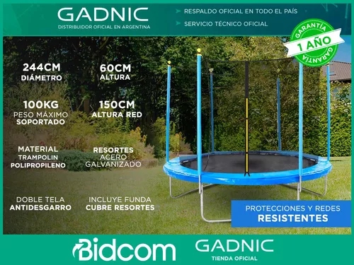 Cama Elástica Grande Para Niños Adultos Trampolín Exterior Con Red:  fotografía de stock © grand-warszawski #472054330