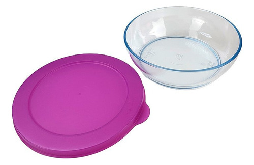 Tupperware Tigela Clear Bowl 410ml Roxo Policarbonato