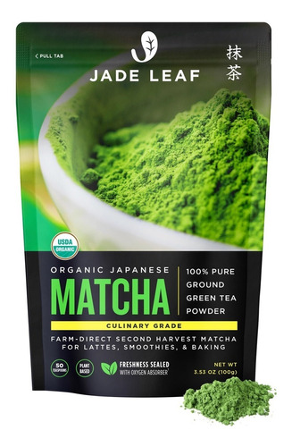 Jada Leaf Matcha Organica Grado Culinario 100% Puro