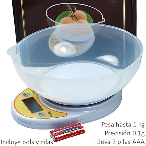 Balanza Digital De Cocina Bowls Bols Reposteria 1kg / 0.1g ®