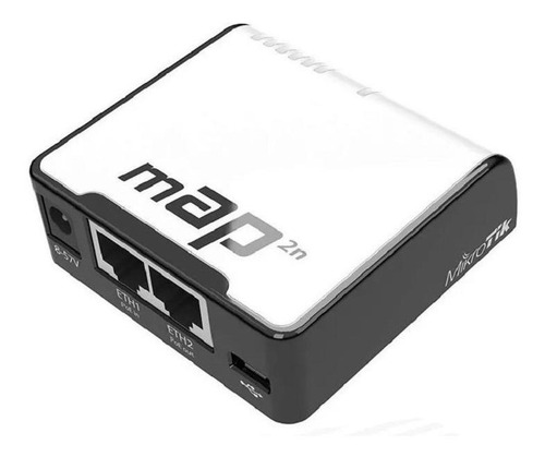 Access point MikroTik RouterBOARD RBmAP2nD branco/preto
