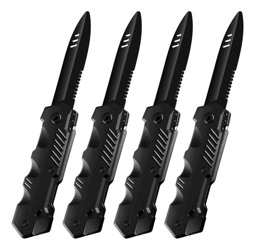Boao 4 Piezas Cuchillo Retráctil Prop Truco Falso Gadget Ju