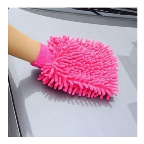 2 Guantes De Microfibra Multiusos Lavado Auto Limpieza Hogar