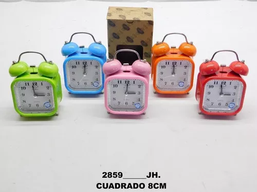 Reloj Silencioso Despertador De Mesa Alarma Vintage 2859