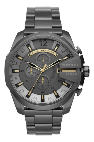 Reloj Para Hombre Diesel Mega Chief/gris Metálico