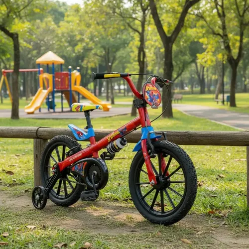 Bicicleta passeio infantil meninos Nathor aro 16 Homem Aranha