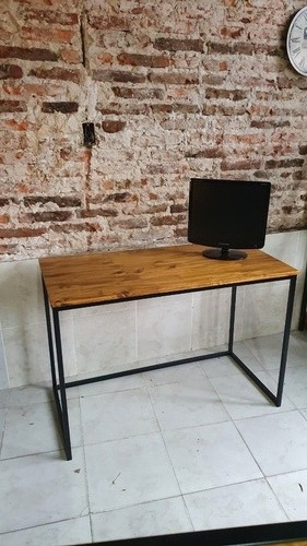 Imagen 5 de 8 de Escritorio Mesa Pc Industrial Madera Maciza Juvenil Office