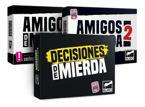 Amigos De Mierda 1 Y 2 + Decisiones De Mierda - Buró 