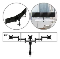 Comprar Braco 3 Monitores Tri Articulado Ajuste Angulo Altura 24''