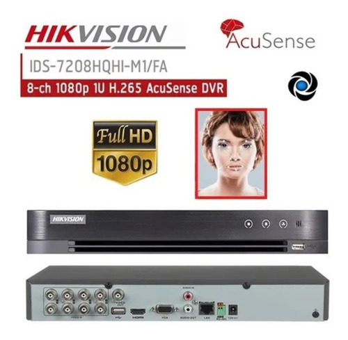 Imagen 3 de 10 de Kit Hikvision Full Hd 1080p Dvr 8ch + 4 Camara 2mp + Disco