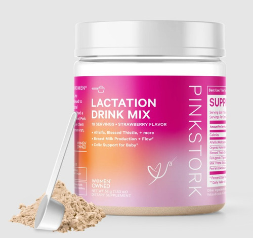 Pinkstork | Lactation Drink Mix | 1.83oz (52g) | 18 Servings