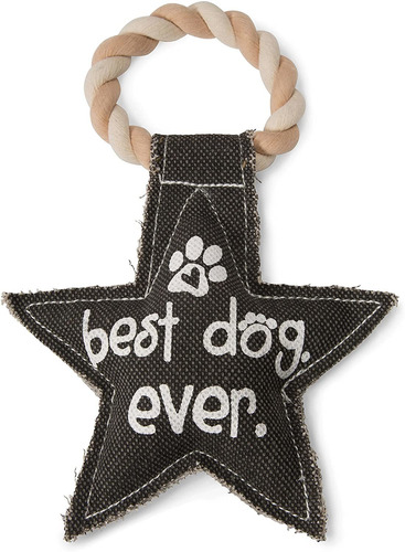 Pavilion Gift Company Gris Star Best Perro Ever Lona Y Cuerd