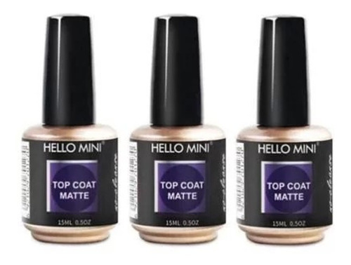 Top Coat Matte Semipermanente/hello Mini (precio Unitario)