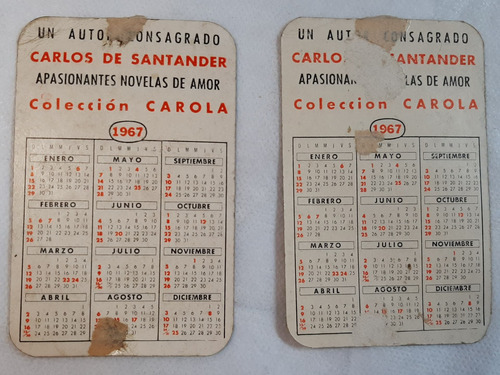 Imagen 2 de 2 de Almanaques Gardel Bolsillo Lote X 2 Ro 441