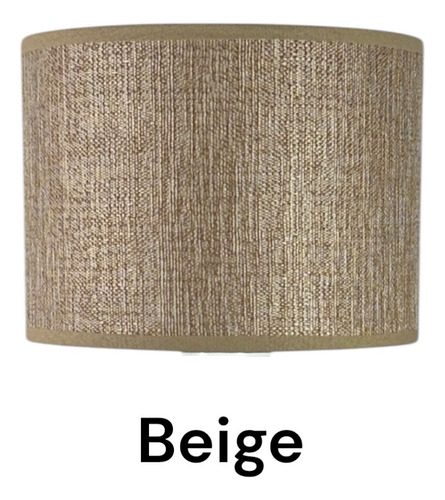 Juego 2 Lámparas Veladores Modernos Redondo Negro Beige Negro Beige