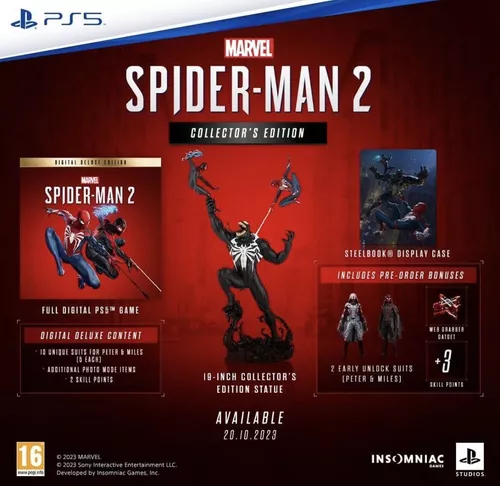 Jogo Spider Man 2 Collector's Edition - PS5