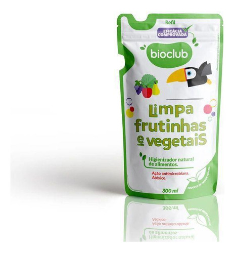 Refil Limpa Frutinhas E Vegetais - Bioclub 300ml