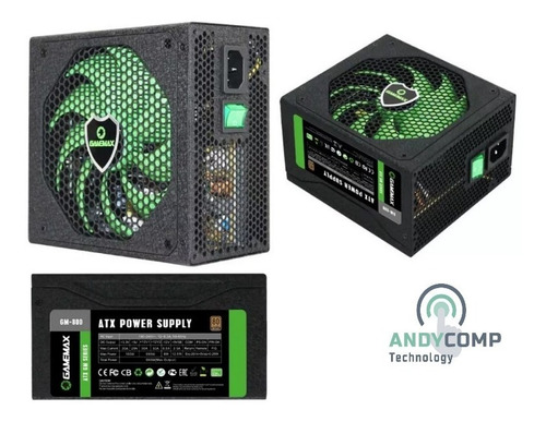 Fuente De Poder Gamer Gamemax Gm-800 800w 80+ Bronze Modular