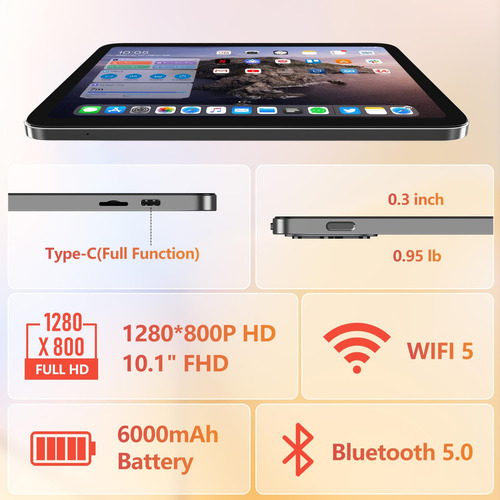 Tablet Funyet Android 10-inch 2025 8gb Ram 128gb Storage