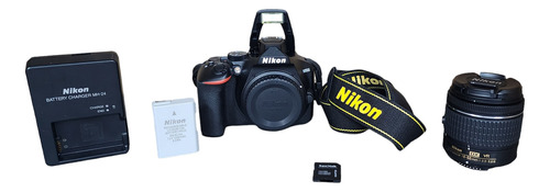  Camara Digital Nikon D3500 Lente Dx Vr Af-p Nikkor 18-55mm