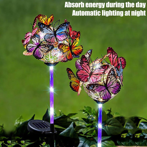 Luz Led De Colores Para Enchufe De Tierra Para Jardín De Flo