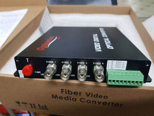 Media Converter De Audio Vídeo A Fibra Optica 25km.