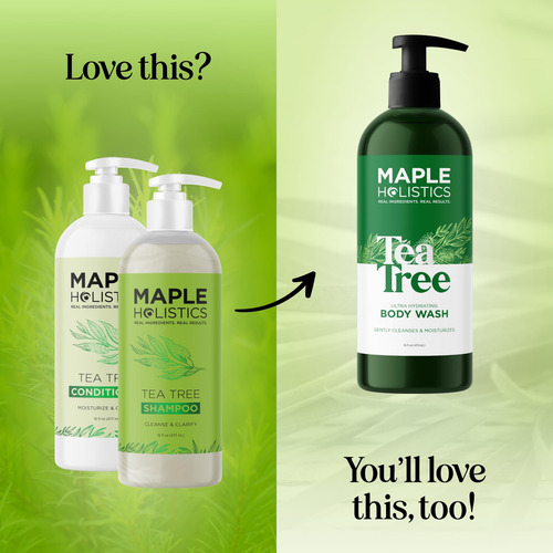 Conjunto De Shampoo E Condicionador Maple Holistics Tea Tree