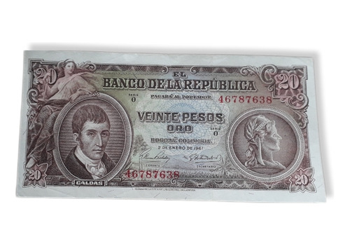 Colombia 20 Pesos Oro 1961