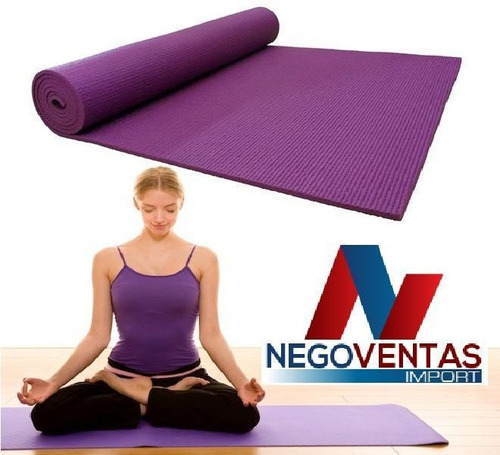 Imagen 1 de 3 de Mat De Yoga Colchoneta Fitnes 3,4,6mm En Variedad De Colores