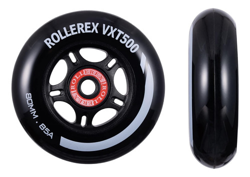 Ruedas Vxt500 Para Patines En Linea 72mm Negro 2un