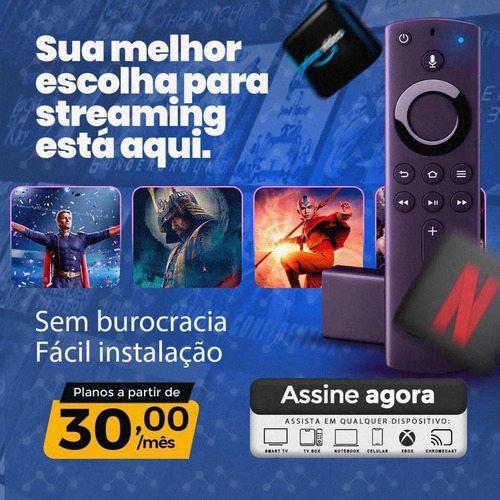 Tenha Todos Os Canais E Streamings Por Apenas R$ 30,00/mês!