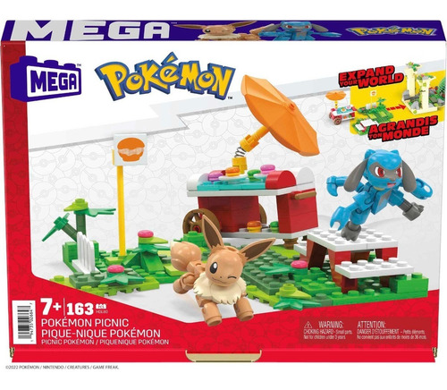 Juguete Construcción Mega Construx Pokémon Picnic Pokélitos Cantidad de piezas 163