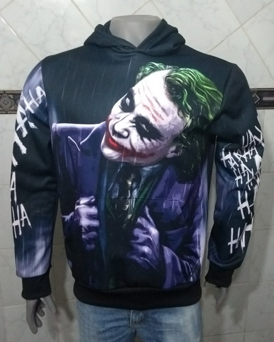 Buzo Canguro Joker, Guason Fullprint Unicos Espectaculares