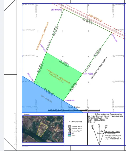 Terreno 61 Hectares Escriturado,à 23km Da Cidade-amarante Pi