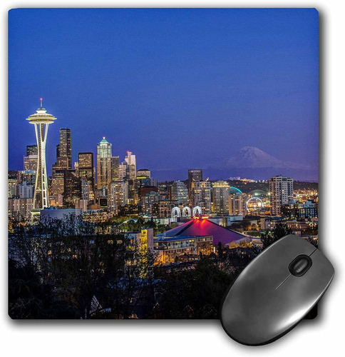 Mouse Pad Imagen Paisaje Seattle Washington 8 X 8 Pulgadas