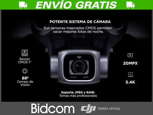 Imagen 3 de 10 de Drone Dji Air 2s C/ Cámara 5.4k Hdr Fly More Combo